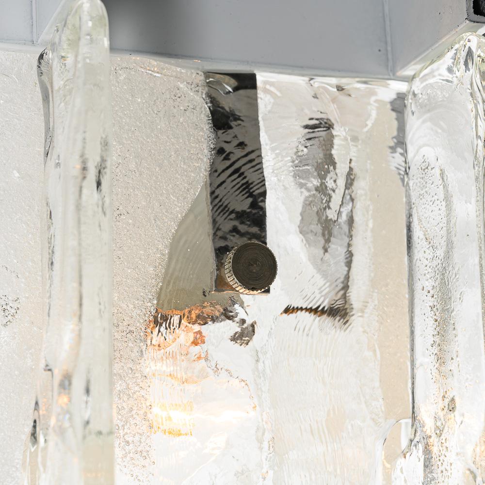 Mid-20th Century 1960's Murano flushmount by Carlo Nason for Mazzega and/or Kalmar. For Sale