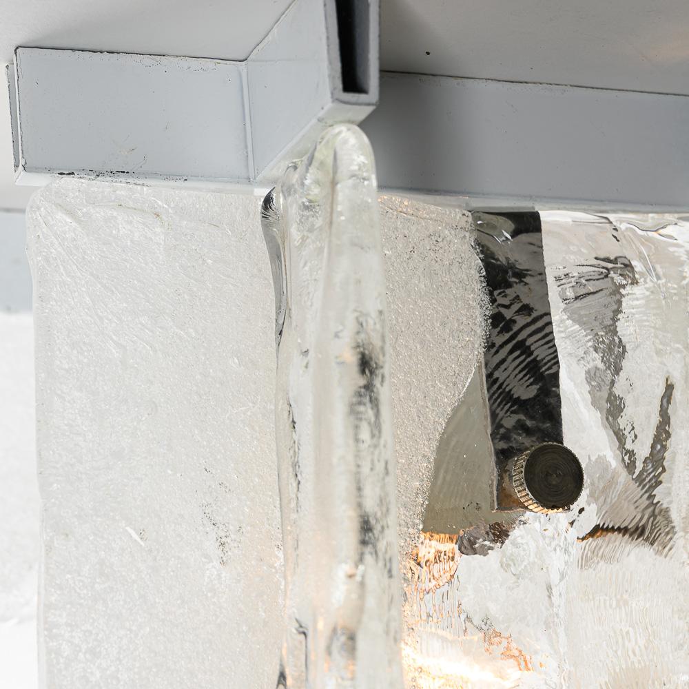 Murano Glass 1960's Murano flushmount by Carlo Nason for Mazzega and/or Kalmar. For Sale