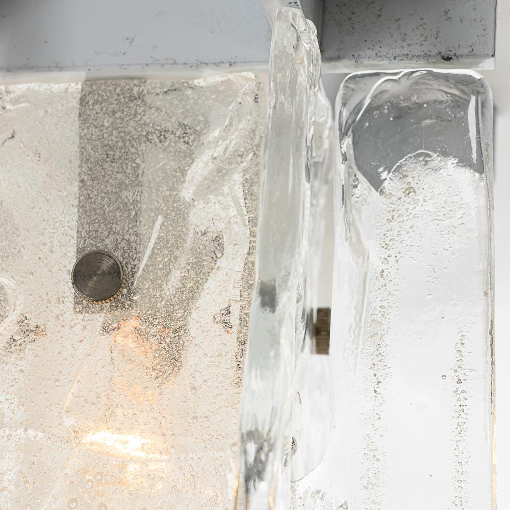 1960's Murano flushmount by Carlo Nason for Mazzega and/or Kalmar. For Sale 1