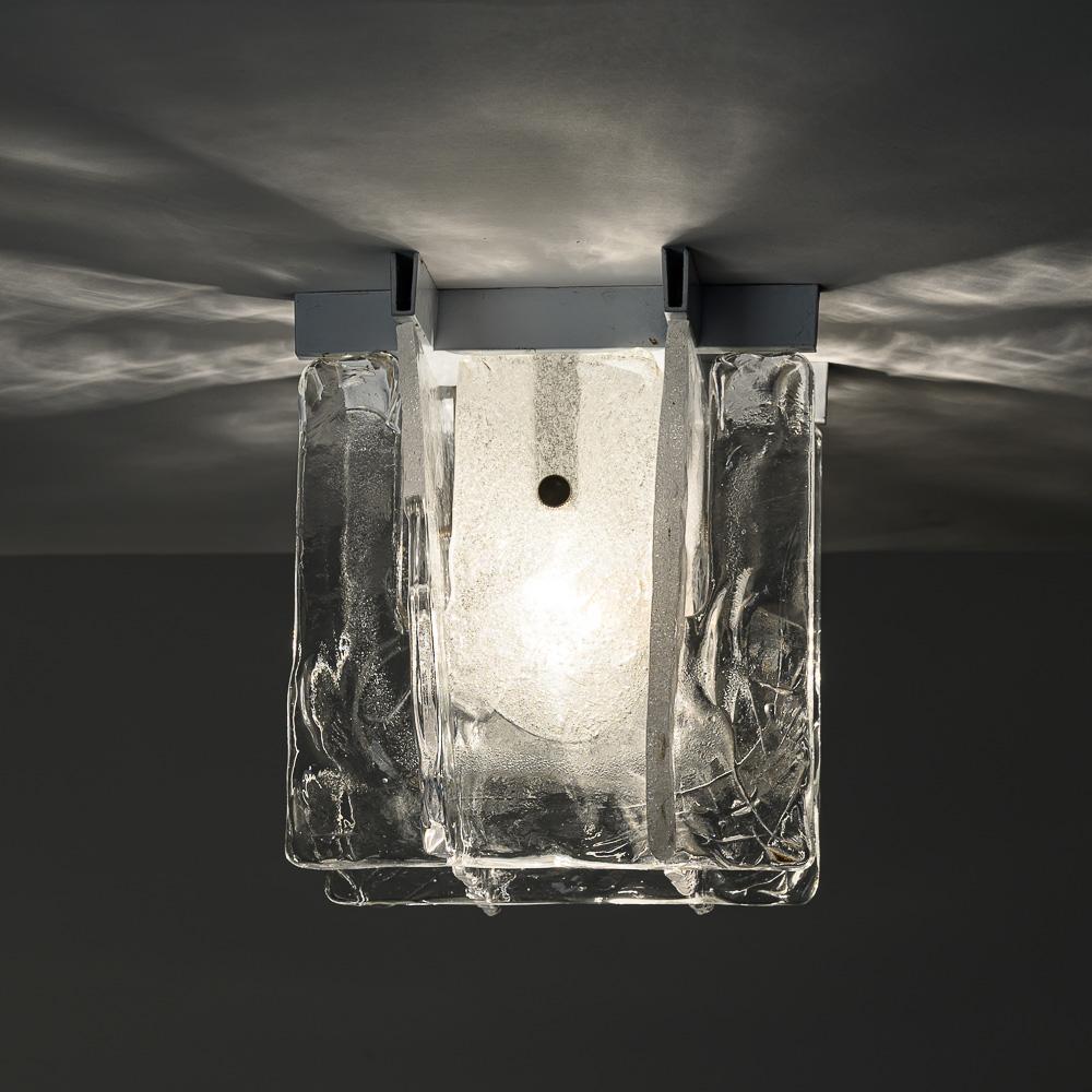 1960's Murano flushmount by Carlo Nason for Mazzega and/or Kalmar. For Sale 2