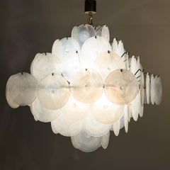 Lampadario in vetro di Murano degli anni '60 di Carlo Nason per Mazzega