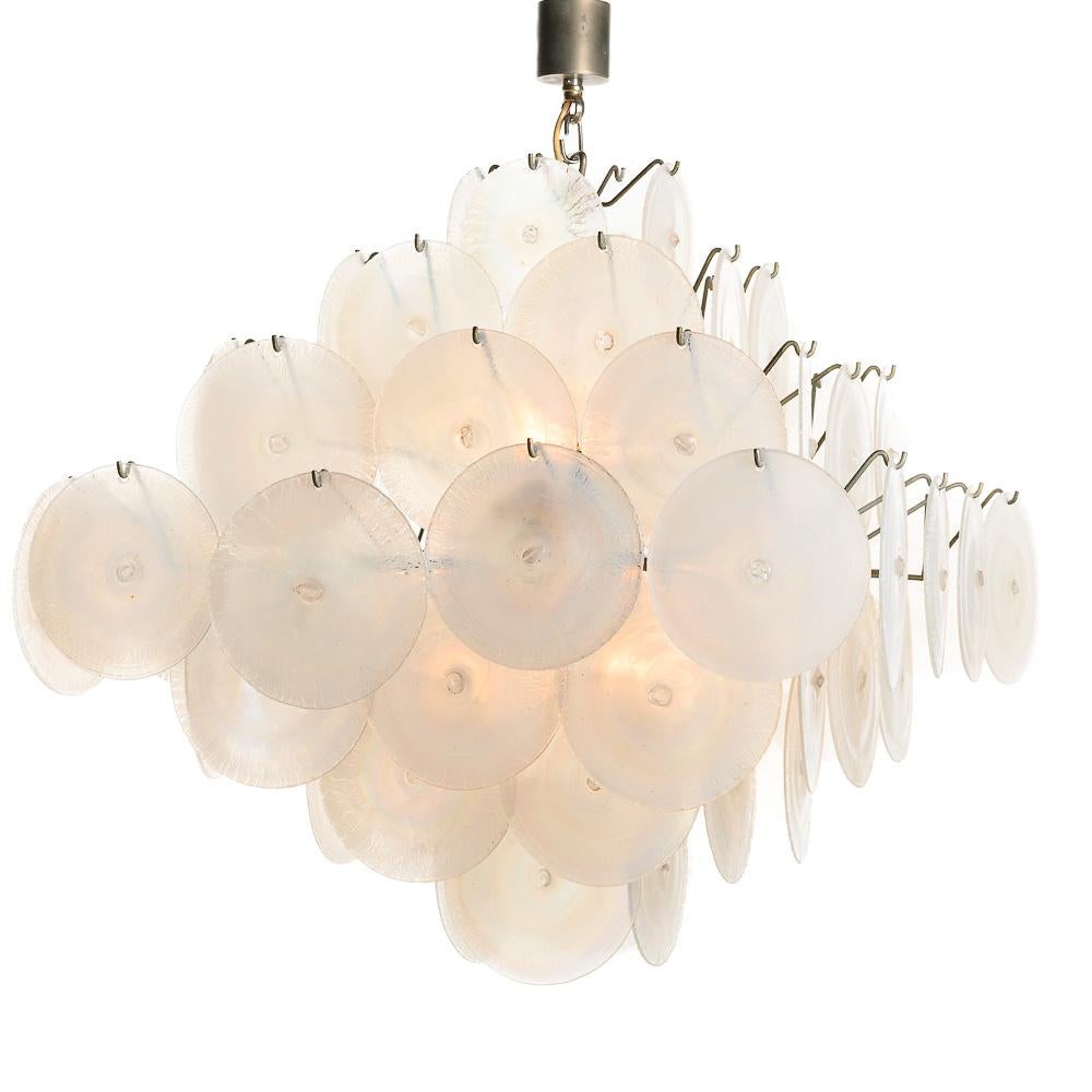 Lámpara de cristal de Murano de los años 60, de Carlo Nason para Mazzega en venta 1