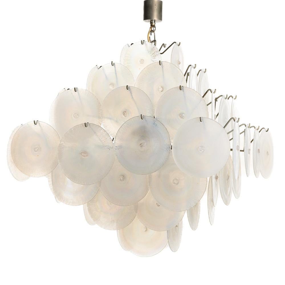 Lámpara de cristal de Murano de los años 60, de Carlo Nason para Mazzega en venta 2