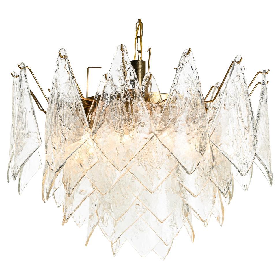 1960
s Murano Glass Chandelier by Mazzega