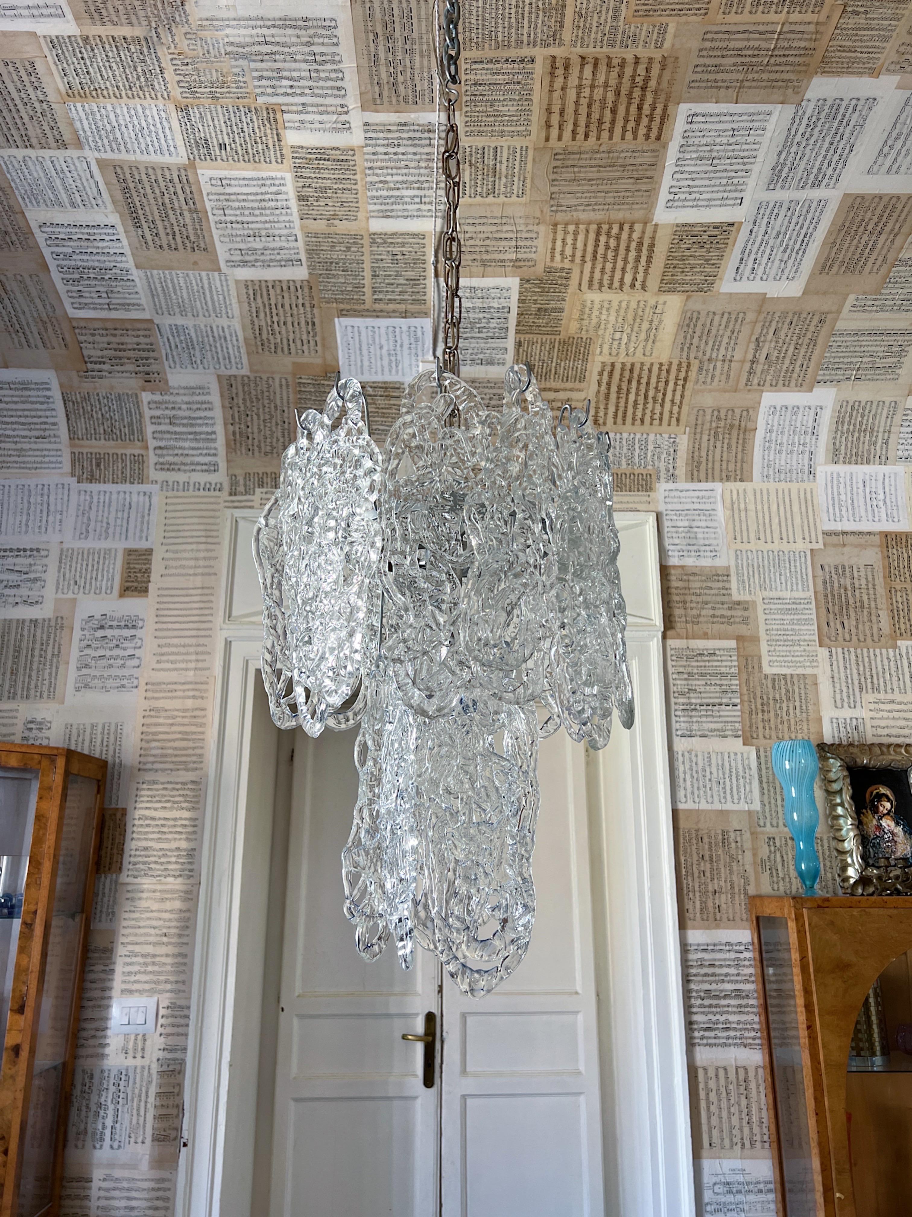1960s Murano glass chandelier in model 