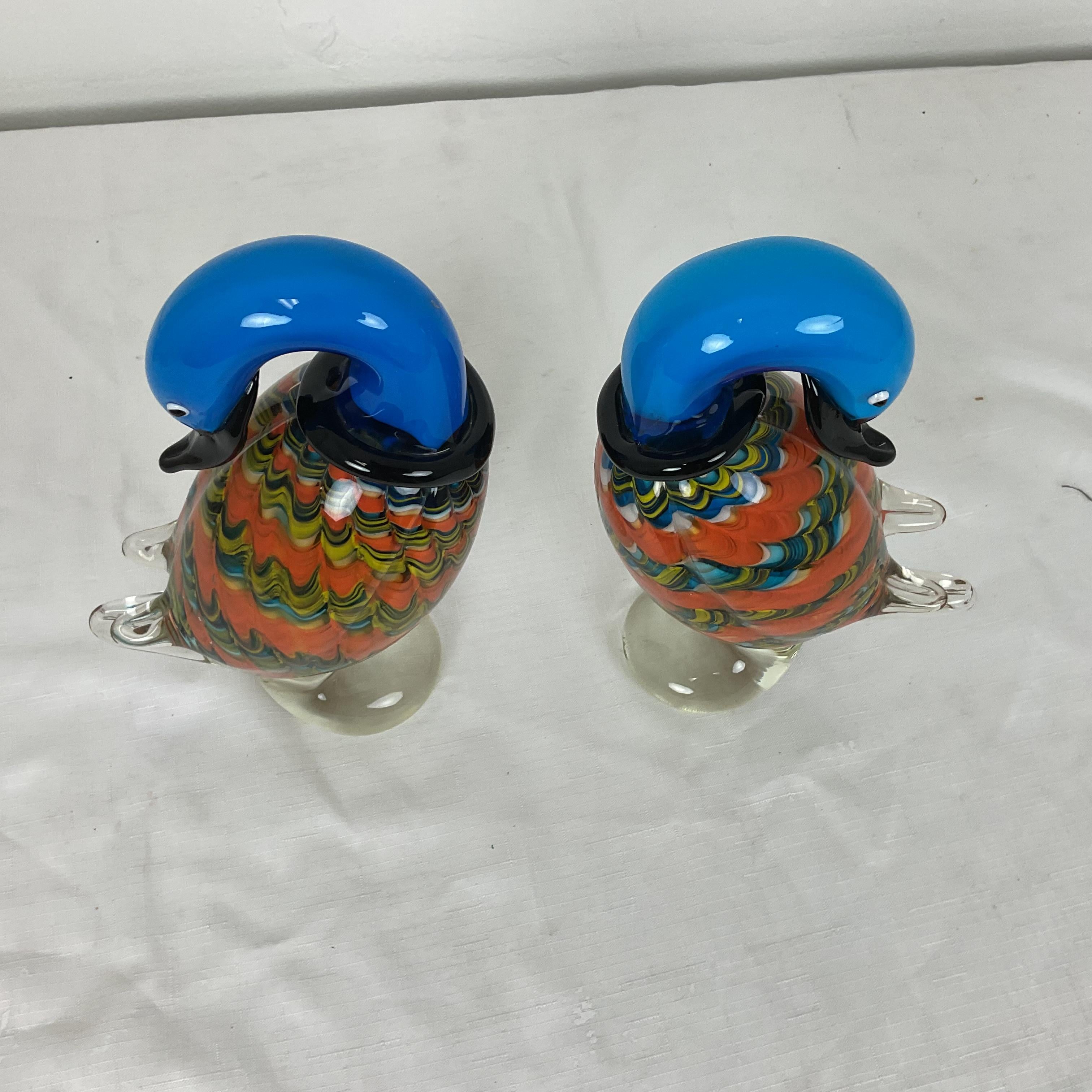 Italian 1960'S Murano Glass Ducks