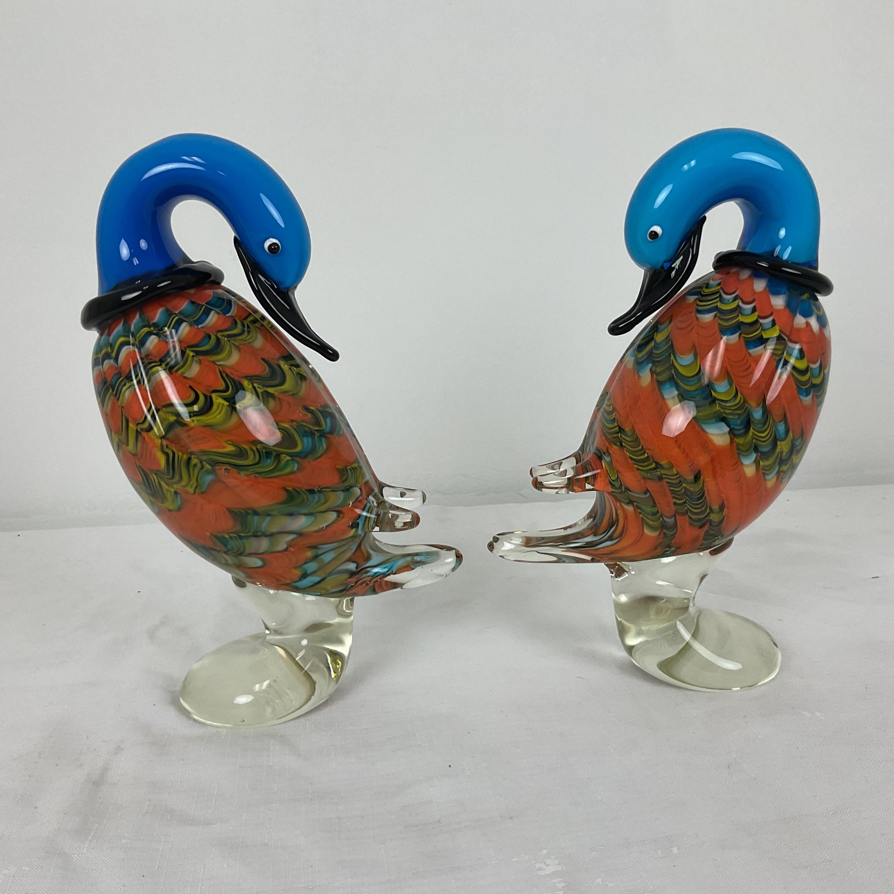 Hand-Crafted 1960'S Murano Glass Ducks