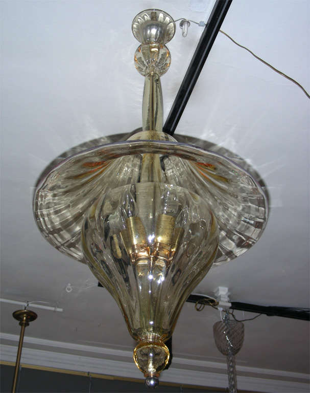 1960s Murano Glass Lantern by Venini For Sale 1