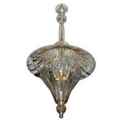 1960s Murano Glass Lantern by Venini