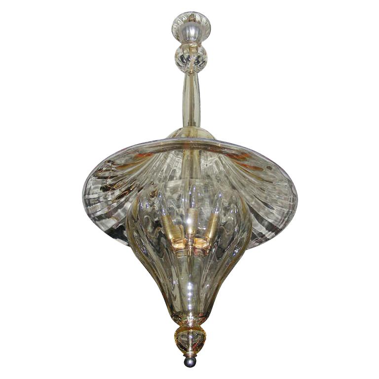 1960s Murano Glass Lantern by Venini For Sale