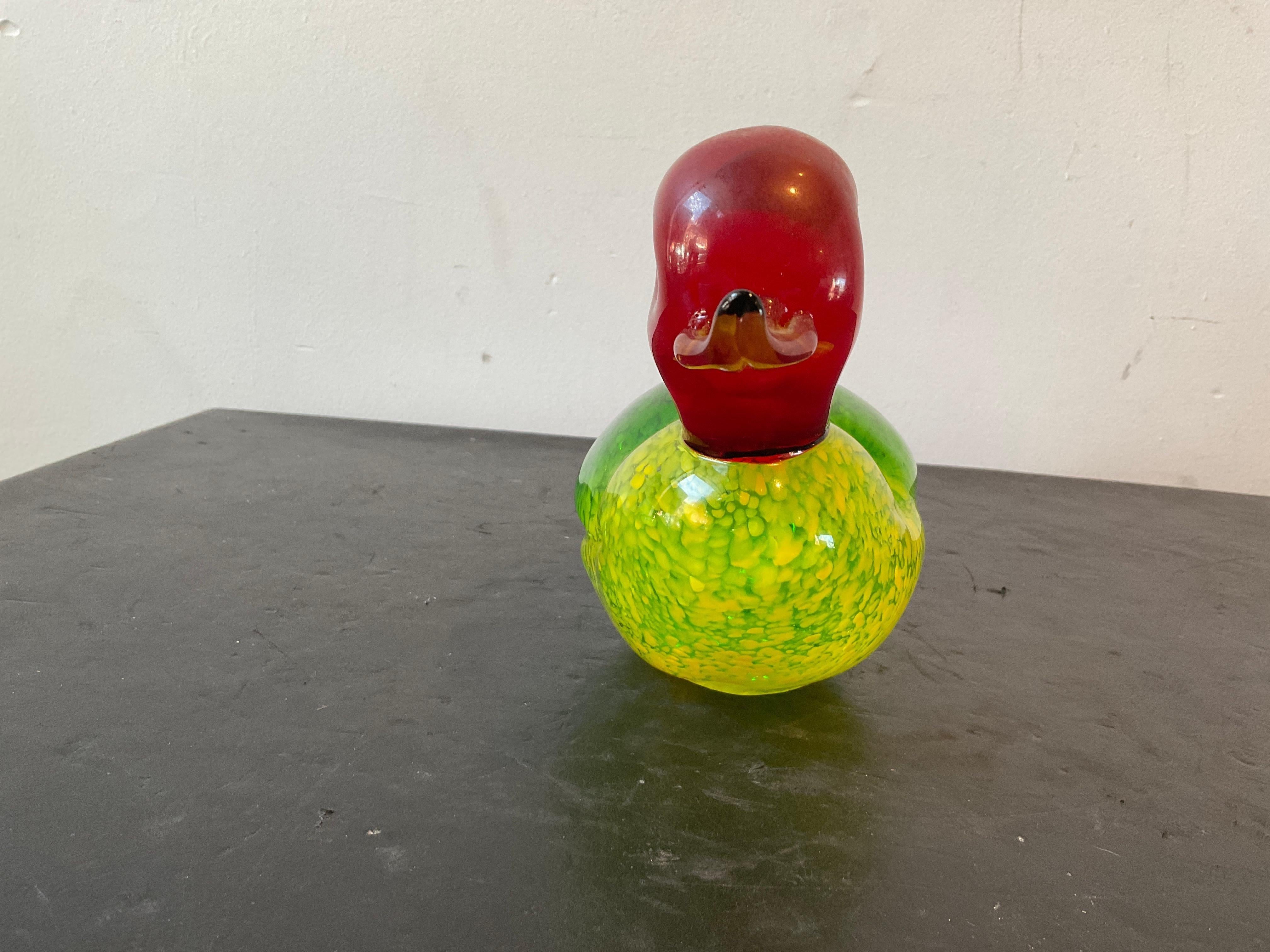 1960s Murano Glass Mallard Duck For Sale 1