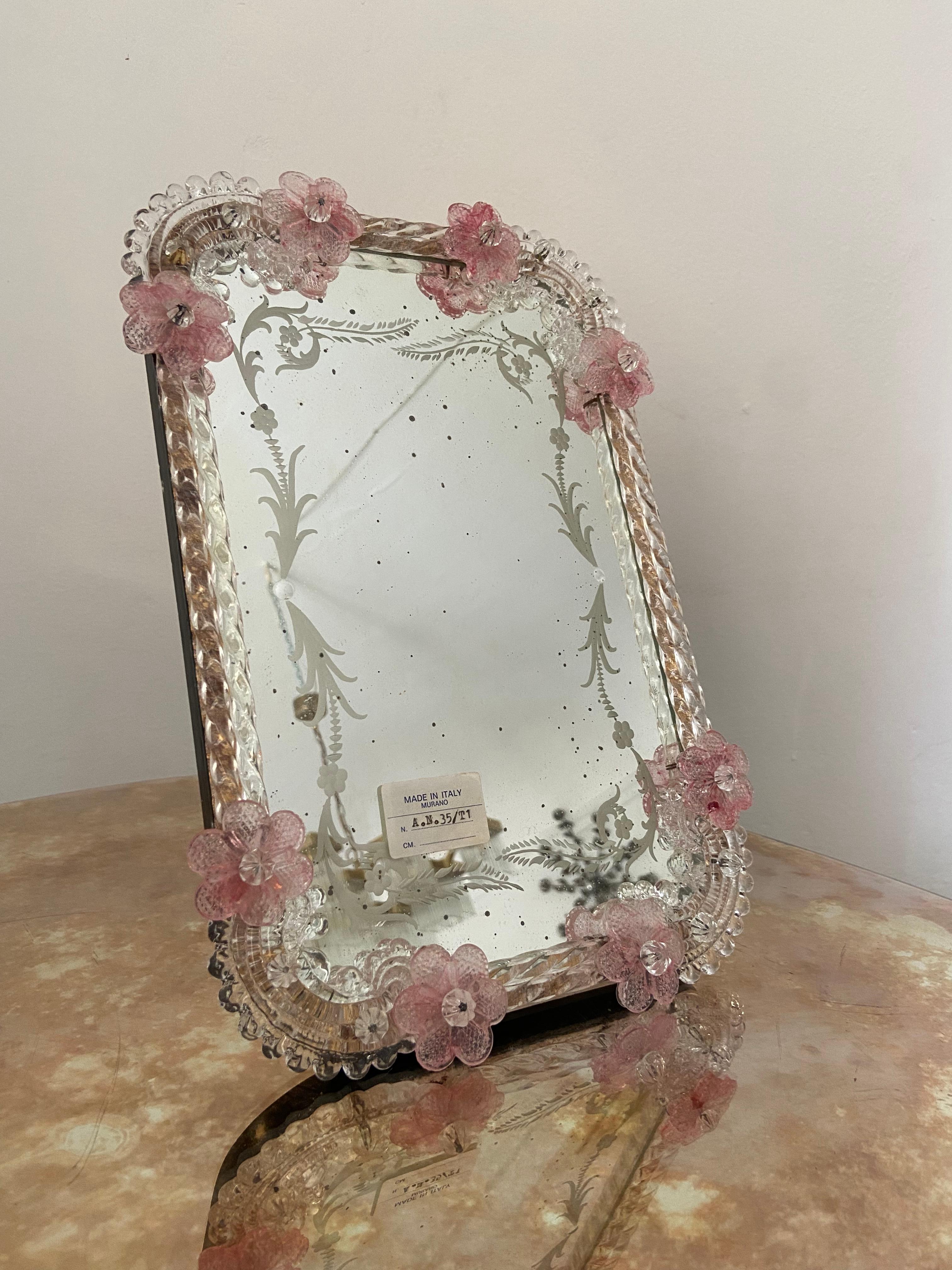 1960er Jahre Murano-Glasspiegel im Zustand „Gut“ in Palermo, PA