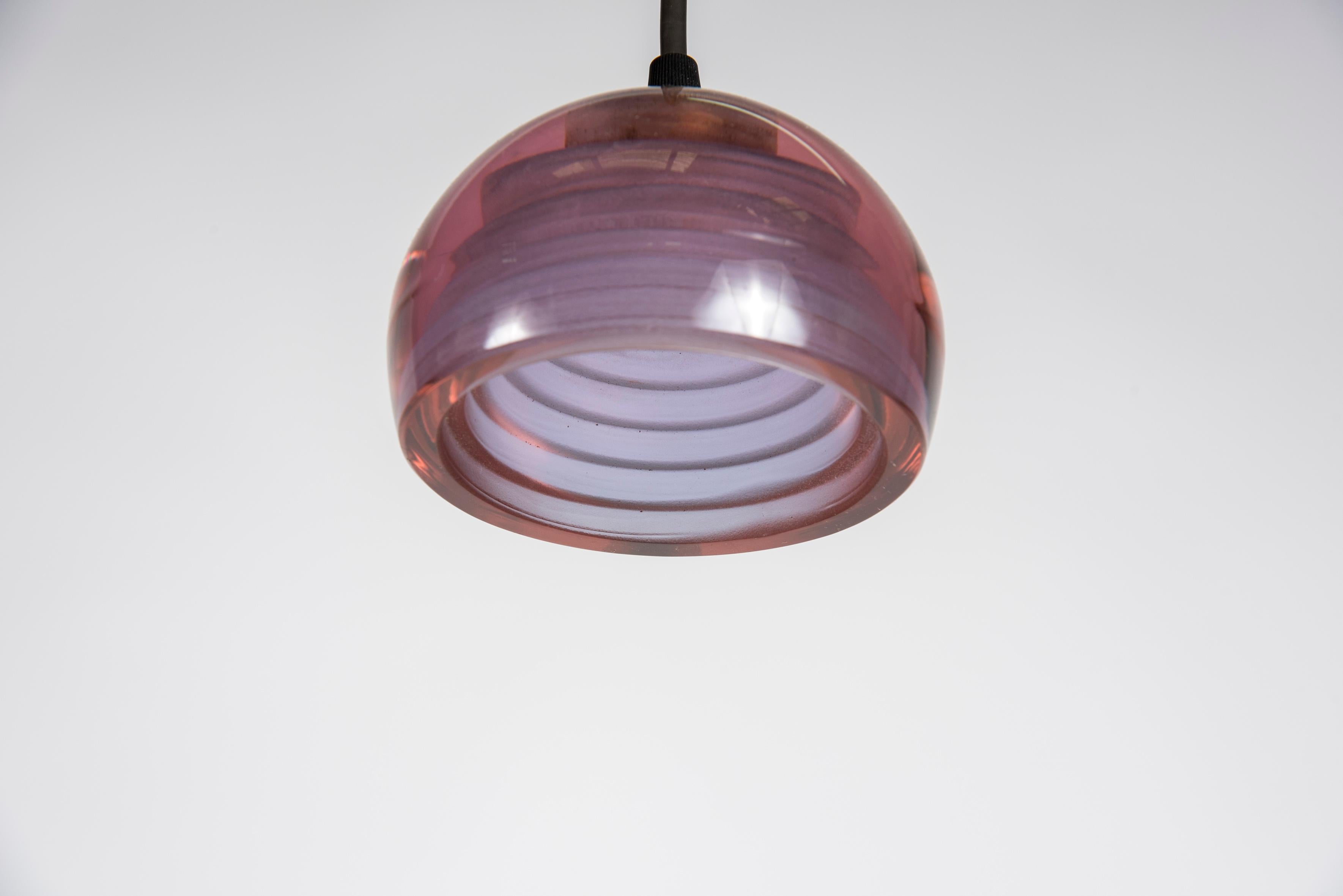 1960s Murano Glass Pendant by Archimede Seguso For Sale 1