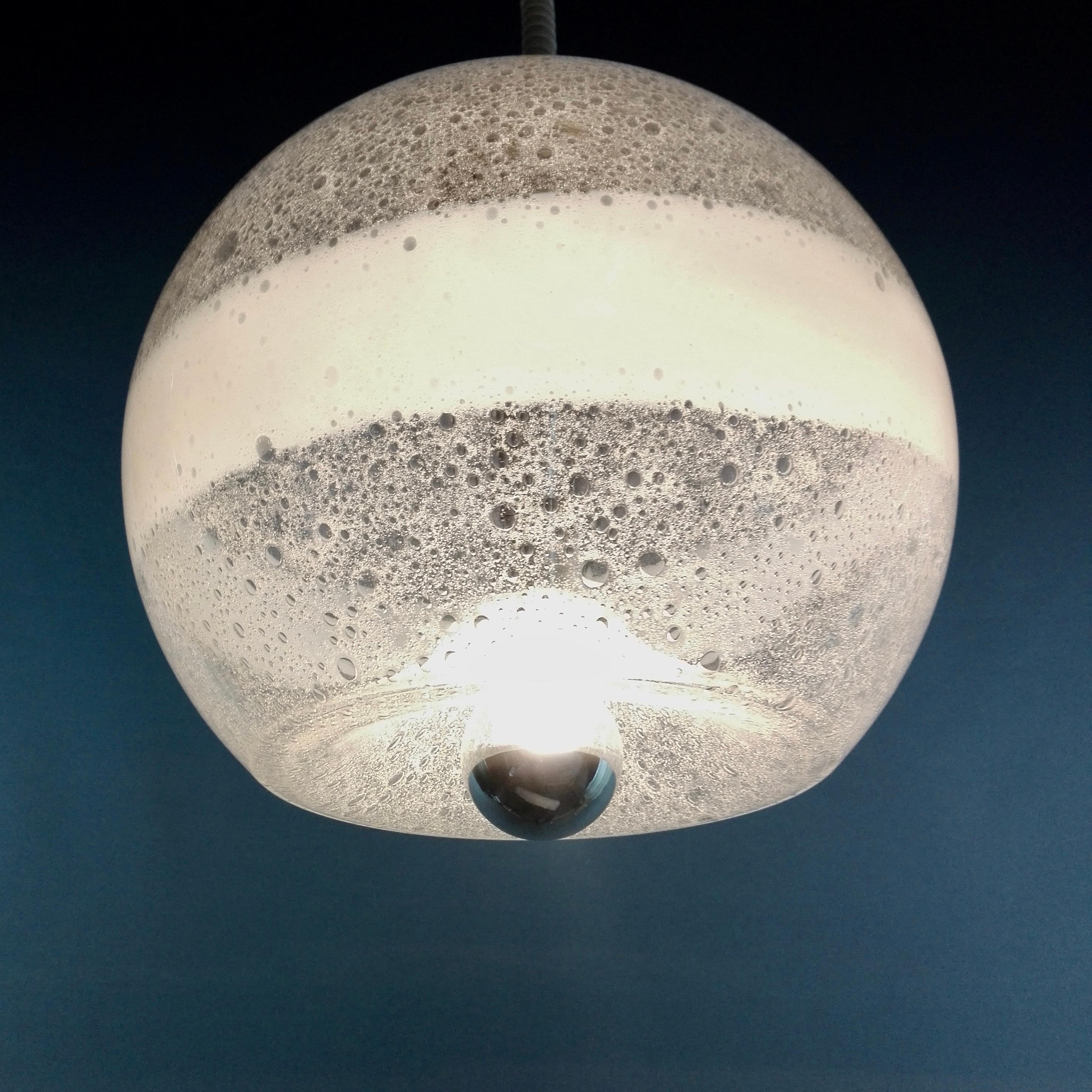 1960s Murano Glass Pendant Lamp, Gino Poli and Ettore Fantasia for Sothis Murano 2