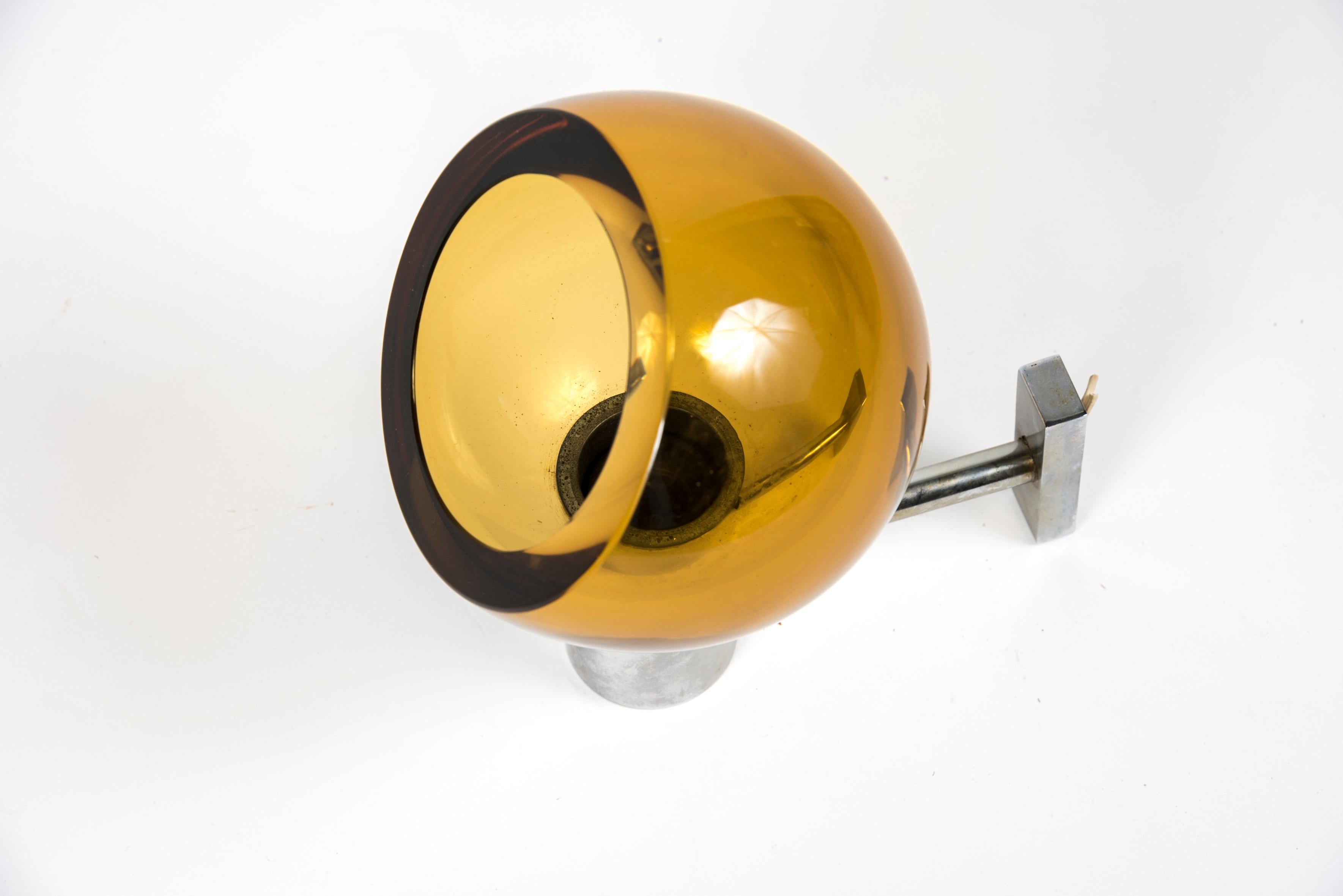 Metal 1960s Murano Glass Sconces by Flavio Poli