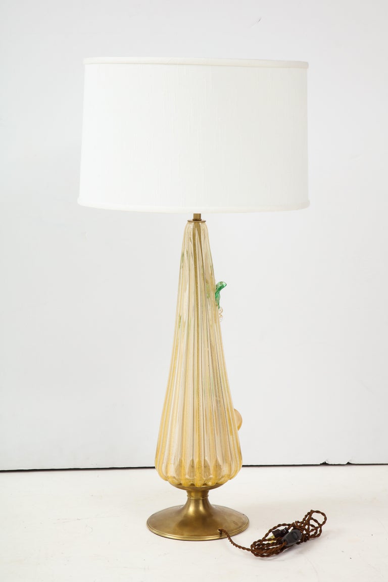 Italian 1960s Murano Glass Table Lamp For Sale