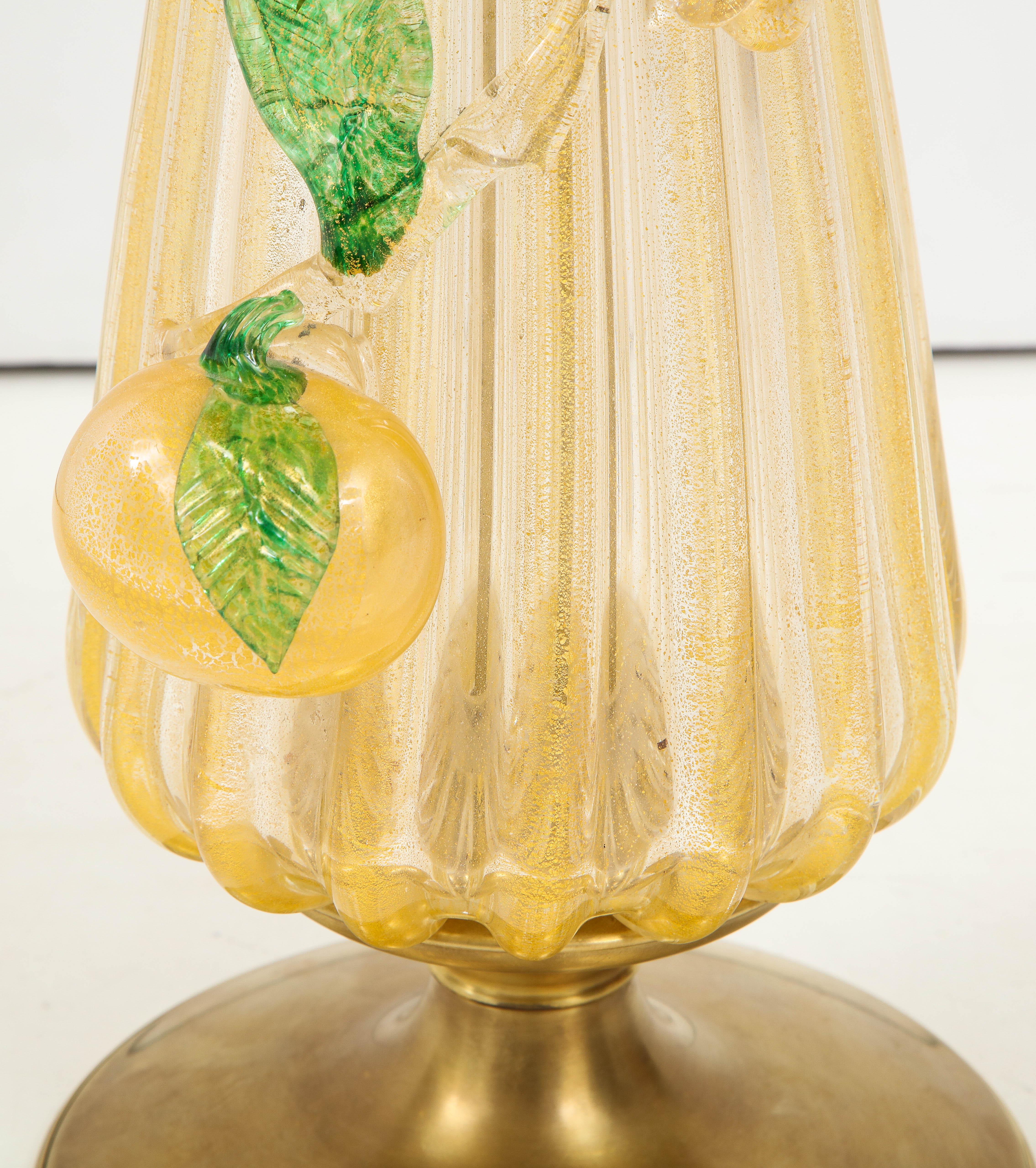 Mid-20th Century 1960s Murano Glass Table Lamp For Sale