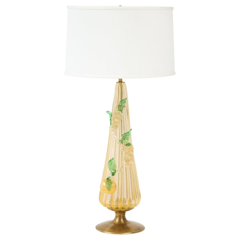 1960s Murano Glass Table Lamp For Sale