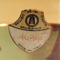 1960s Ruby and Bronze Italian Murano Glass Vases for Seguso, Italy