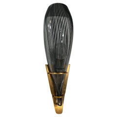 1960s Murano Glass Wall Lamp Attributable to Glassmaker Lucio Zanetti