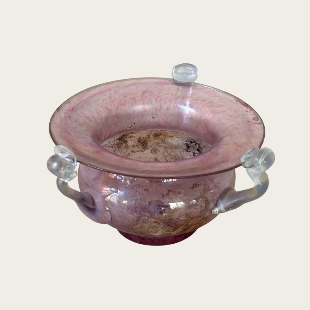 Ciotola in vetro soffiato a mano di Murano del 1960 In condizioni buone in vendita a Brooklyn, NY