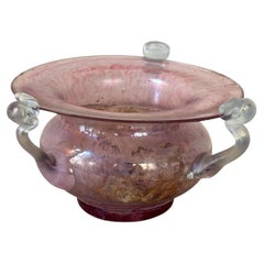 Ciotola in vetro soffiato a mano di Murano del 1960