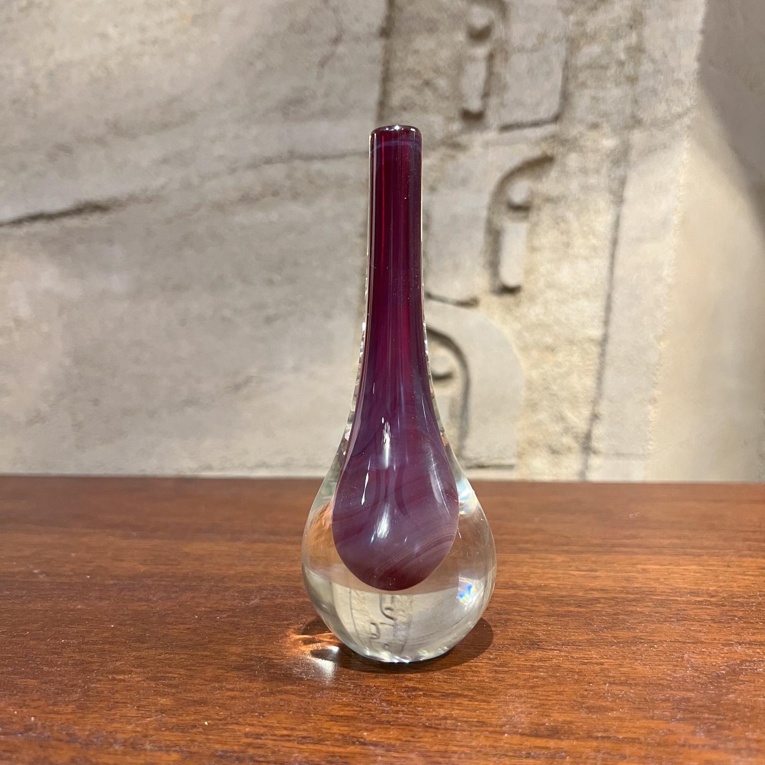 Mid-Century Modern 1960s Murano Vase Style Flavio Poli Submerged Art Glass For Sale