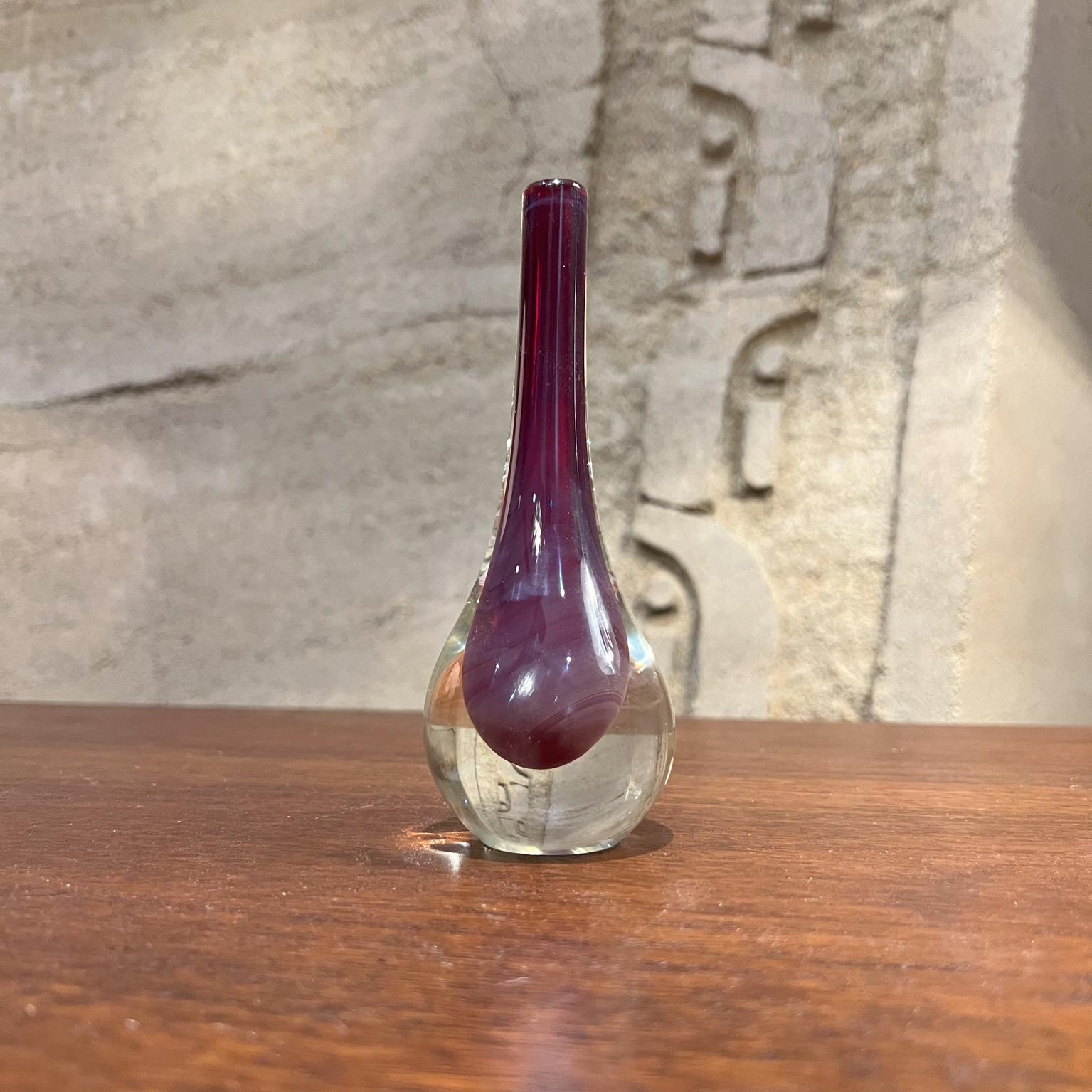 Italian 1960s Murano Vase Style Flavio Poli Submerged Art Glass For Sale