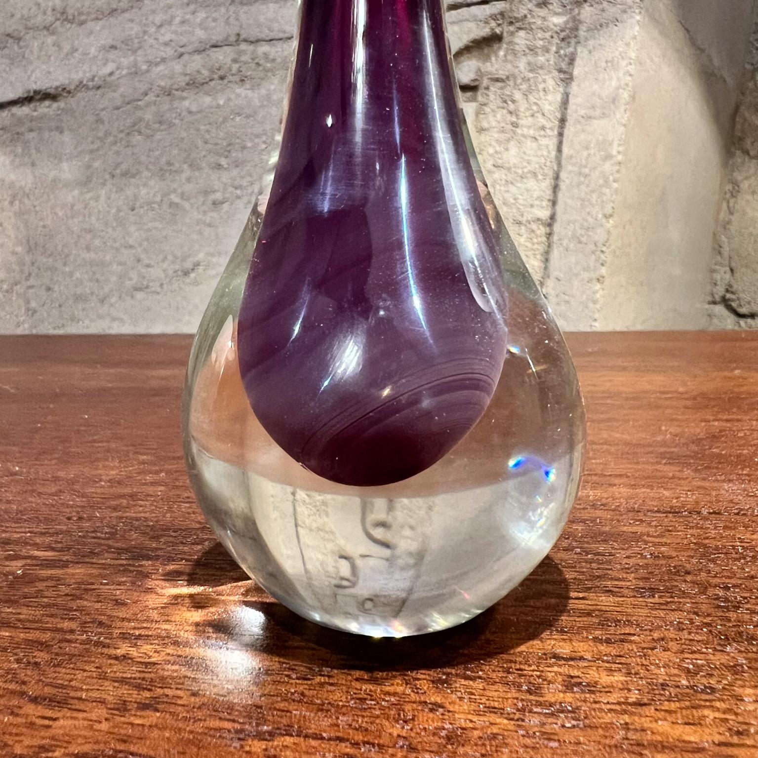 20th Century 1960s Murano Vase Style Flavio Poli Submerged Art Glass For Sale
