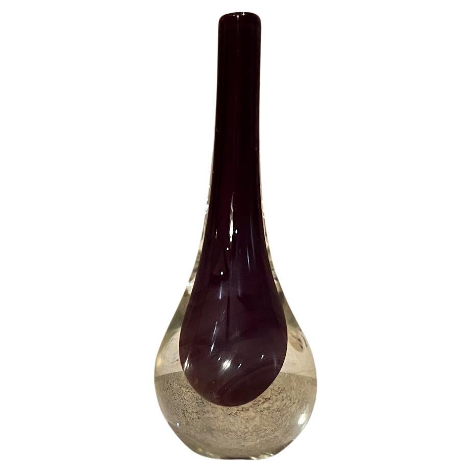 1960s Murano Vase Style Flavio Poli Submerged Art Glass For Sale