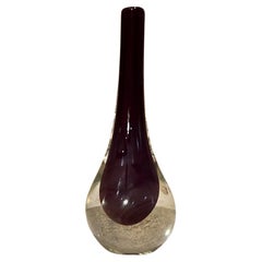 1960er Jahre Murano Stil Flavio Poli Vase getaucht Kunstglas