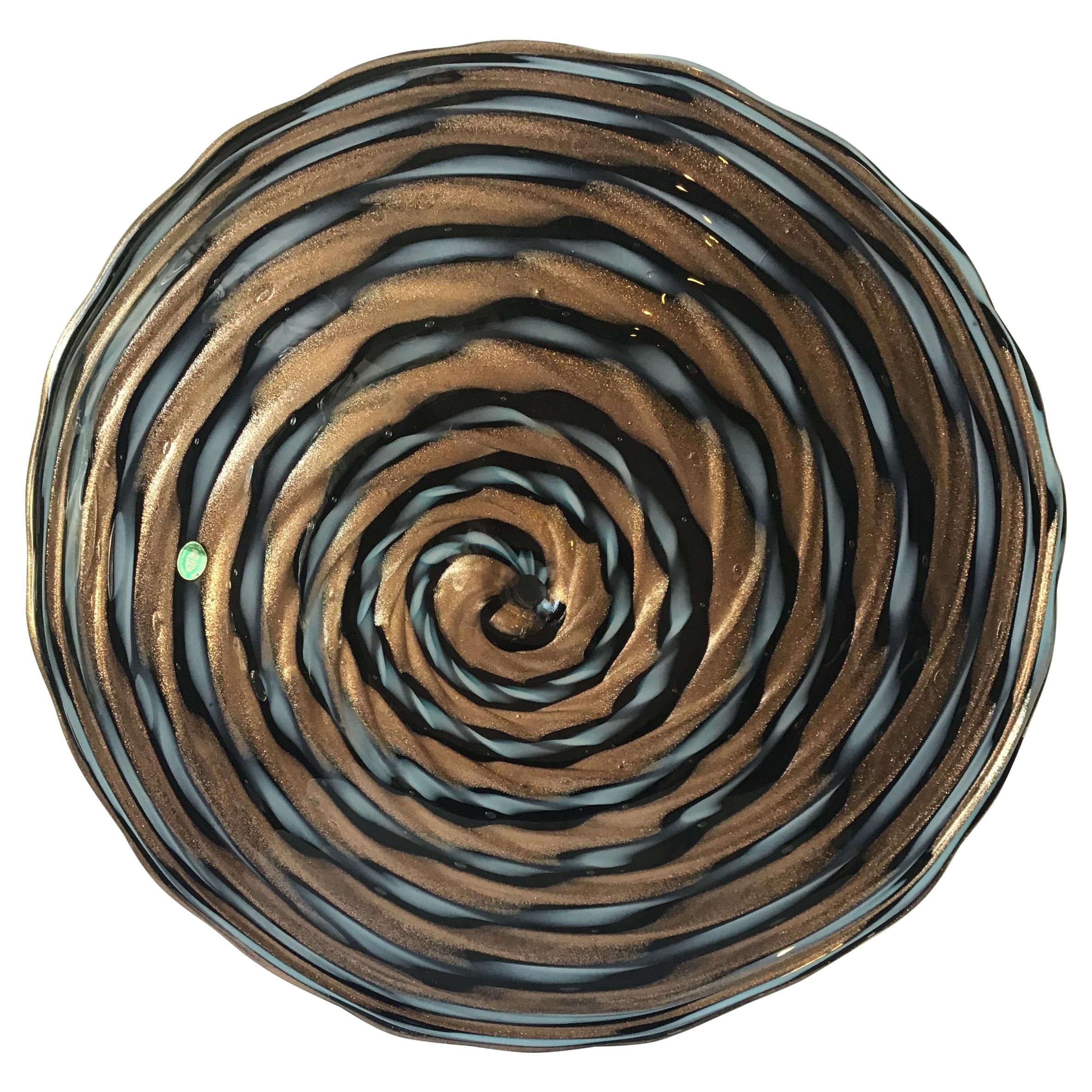 1960s Murano Swirled Glass Table Top by Balboa For Sale