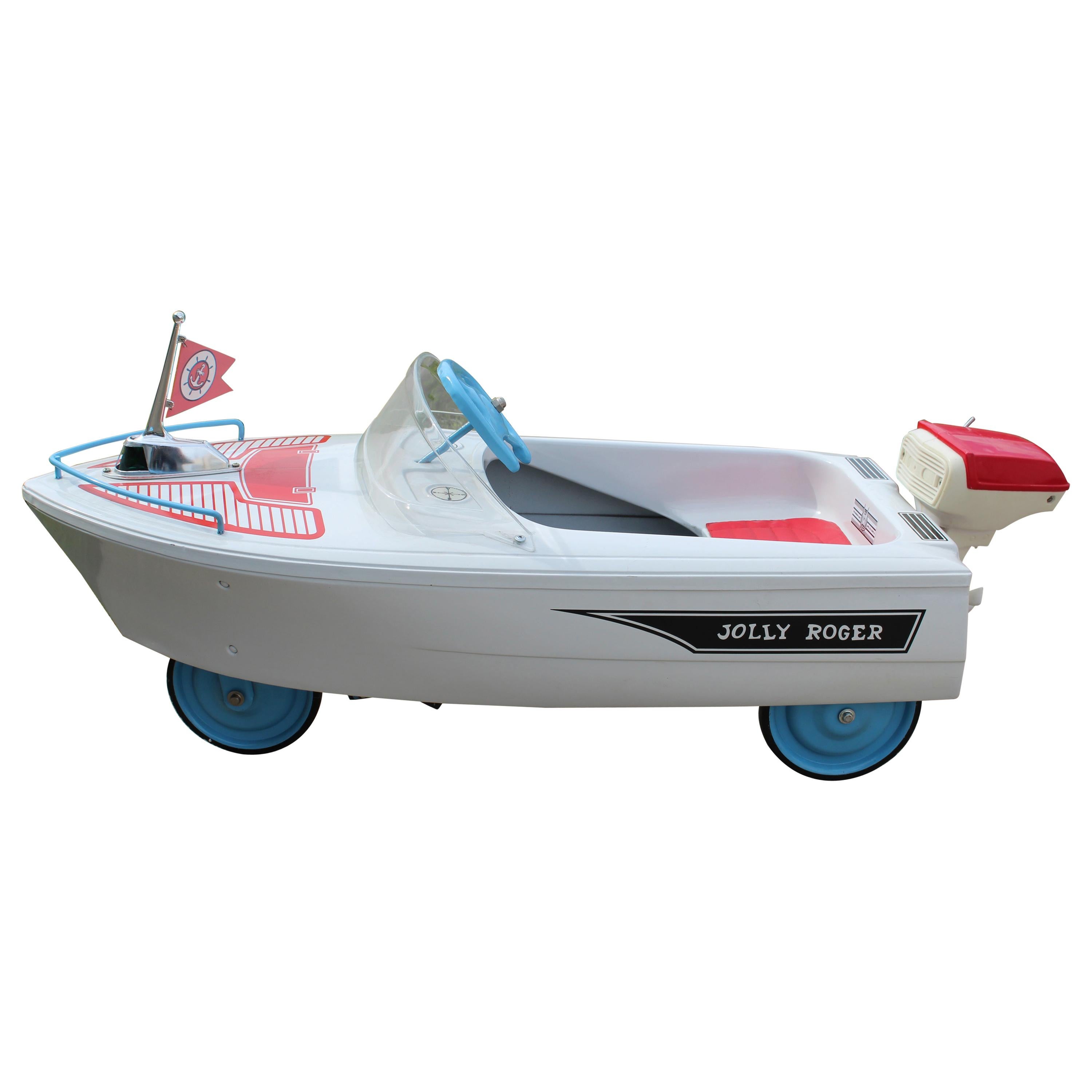 1960's Murray Jolly Rogers Pedal Car / Boat with Original Motor For Sale