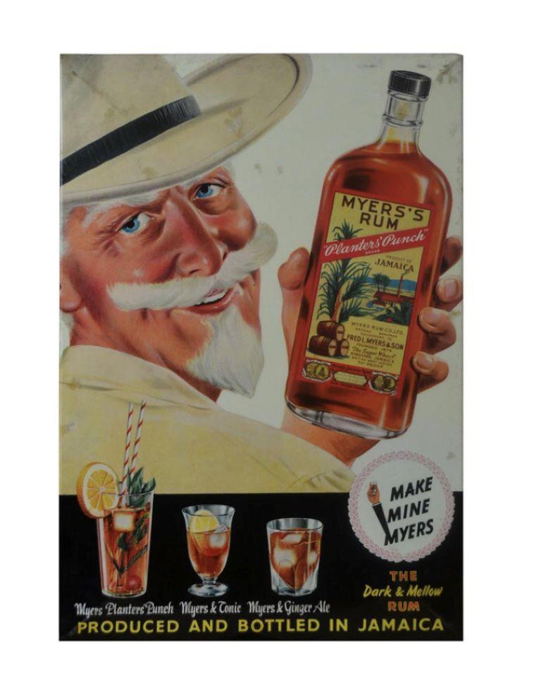 1960s Myers's Rum Sign For Sale 4