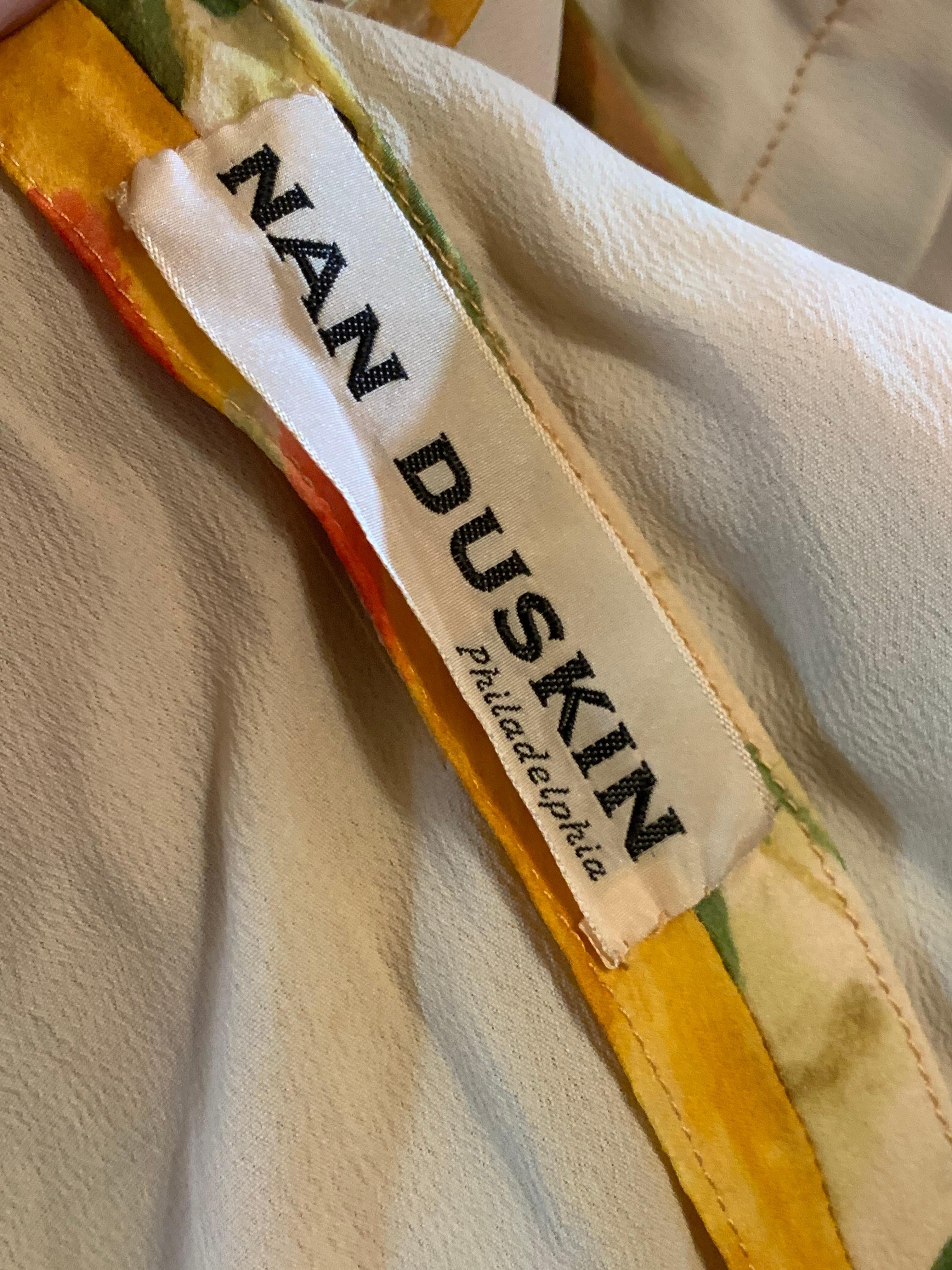 Vestido tubo de gasa de seda con estampado 