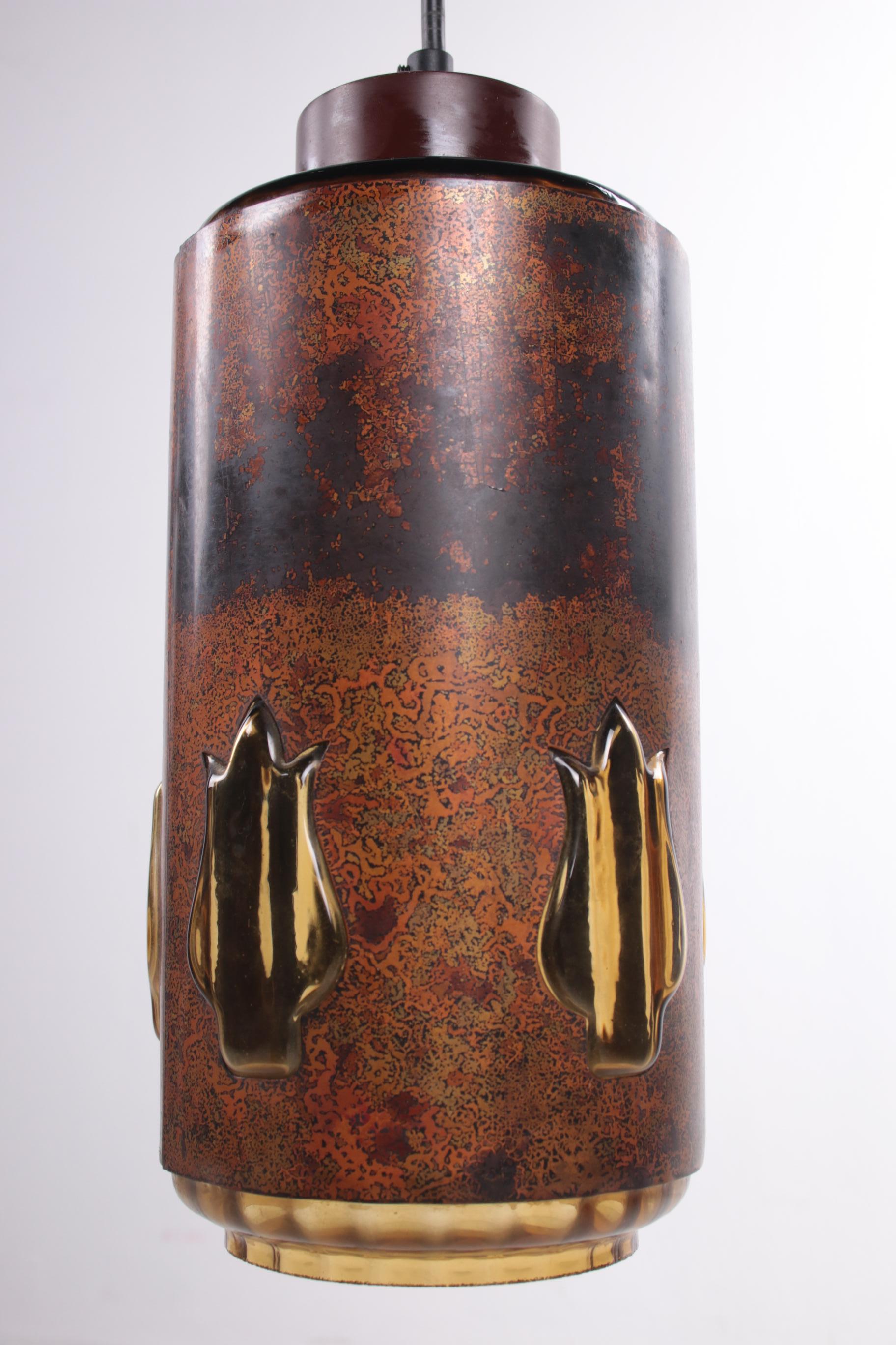 1960s Nanny Still  Brutalist Pendant Lamp Made by RAAK Amsterdam In Excellent Condition In Oirlo, LI