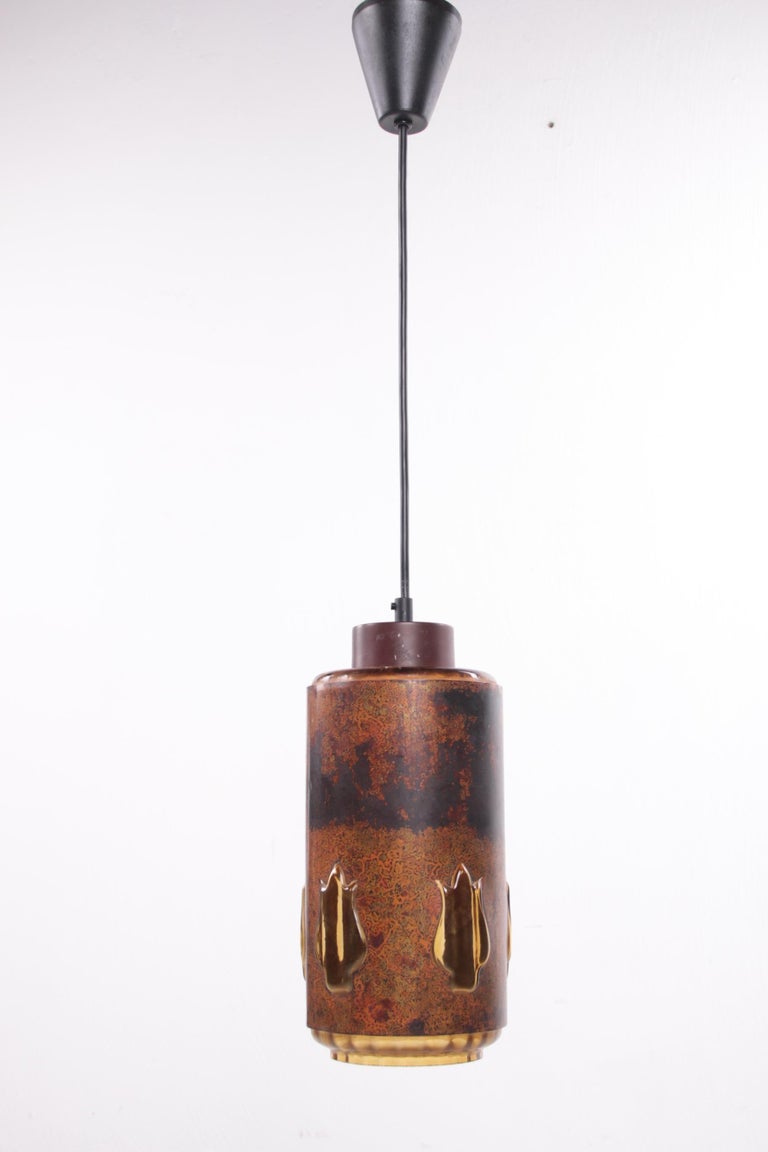 Brass 1960s Nanny Still  Brutalist Pendant Lamp Made by RAAK Amsterdam For Sale