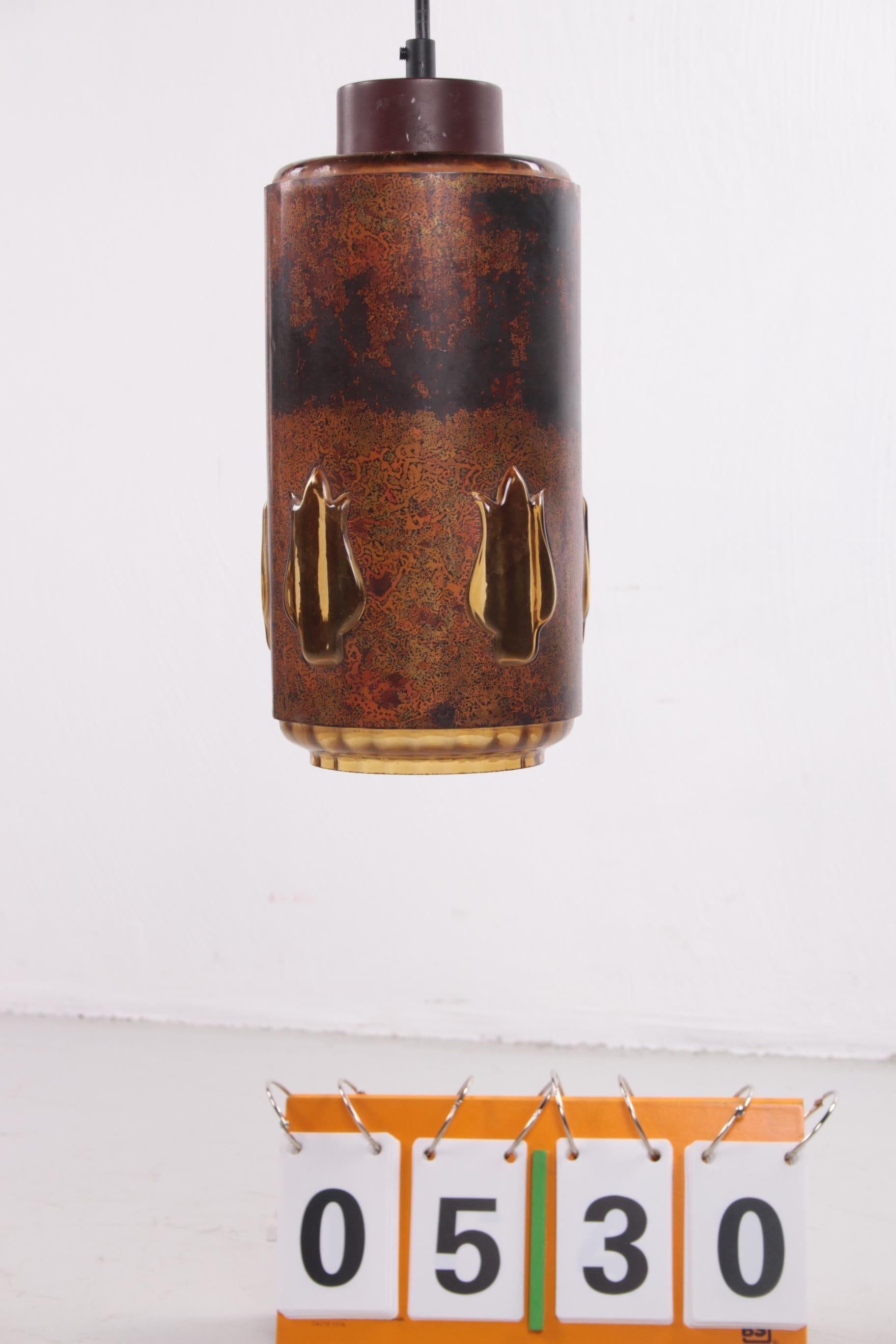 Brass 1960s Nanny Still  Brutalist Pendant Lamp Made by RAAK Amsterdam