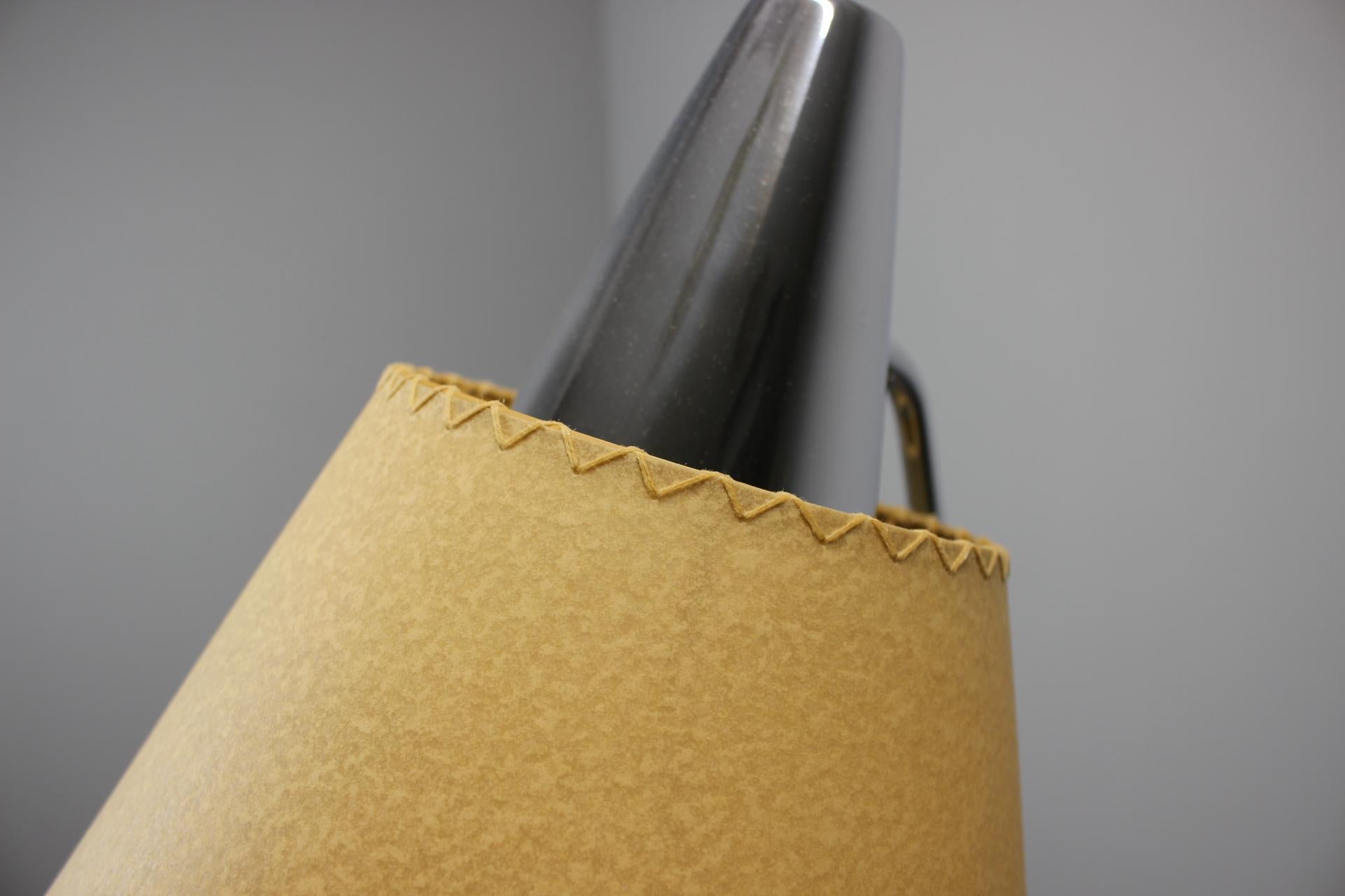 Cromo 1960s Napako Giraffe Floor Lamp in Chrome by Josef Hůrka with Handmade Parchment in vendita