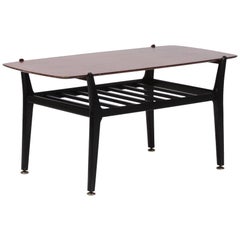 Vintage 1960s Nathan Teak and Ebonised Coffee Table
