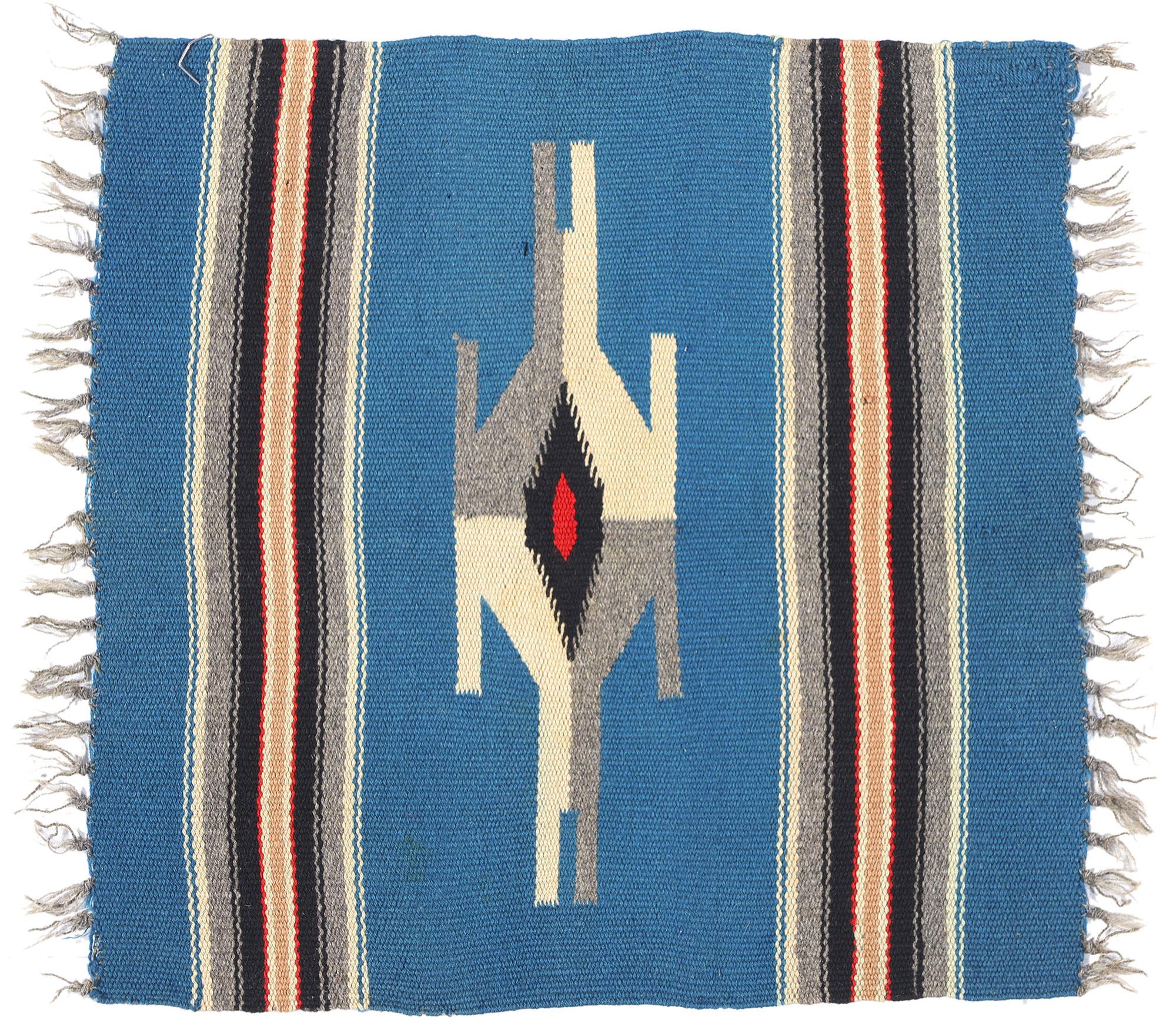 Tapis Chimayo du Nouveau-Mexique de style Navajo des années 1960 en vente 2