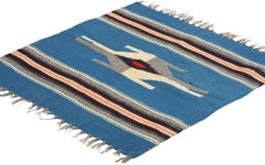 1960's New Mexico Chimayo Blanket Rug with Southwest Modern Style