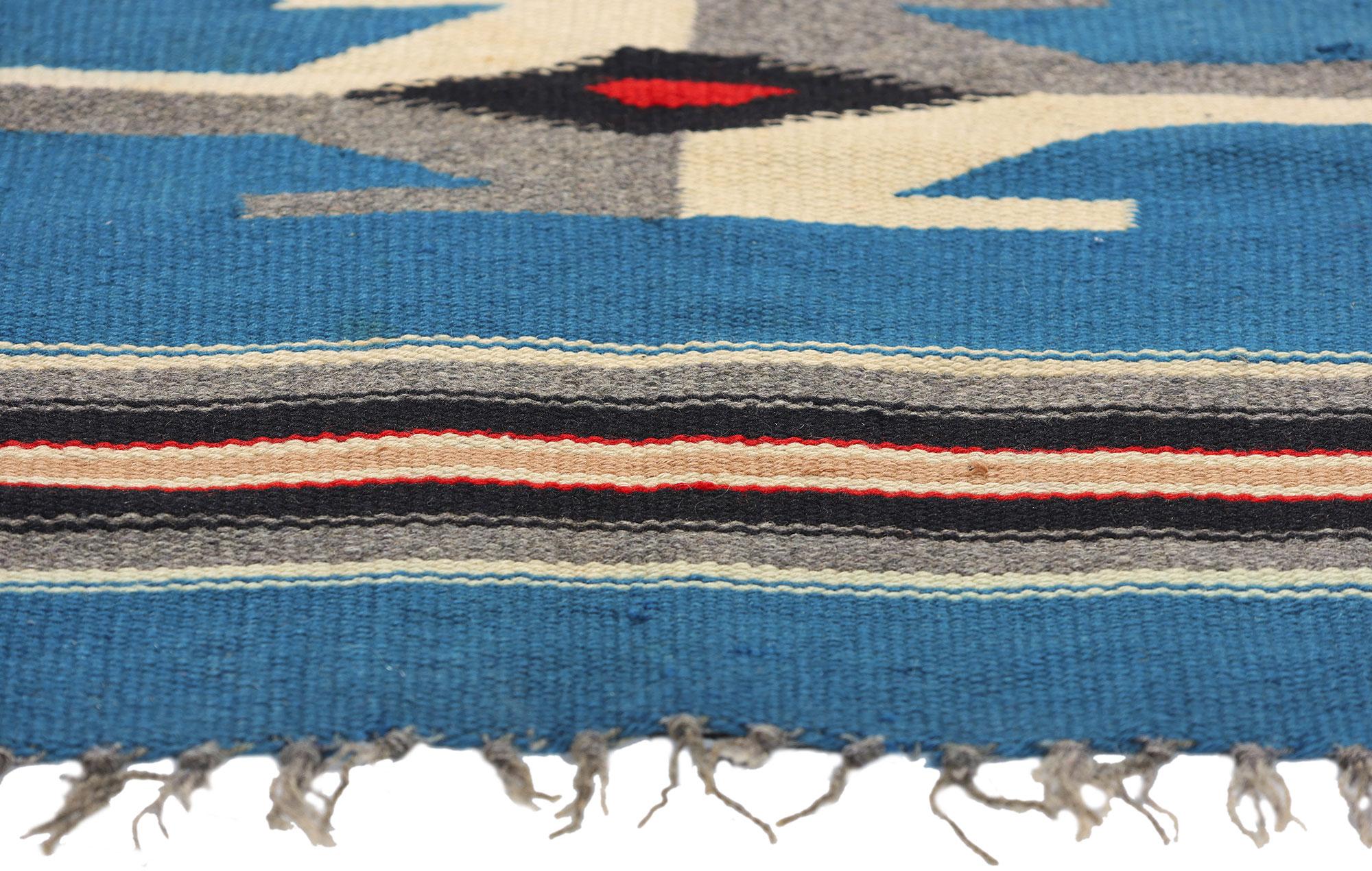 Bohème Tapis Chimayo du Nouveau-Mexique de style Navajo des années 1960 en vente
