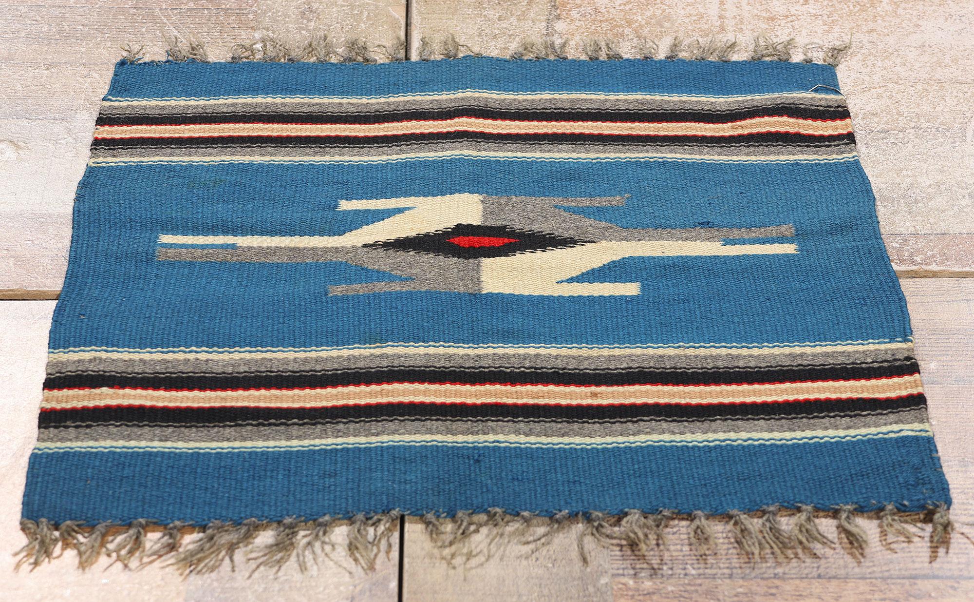 Laine Tapis Chimayo du Nouveau-Mexique de style Navajo des années 1960 en vente