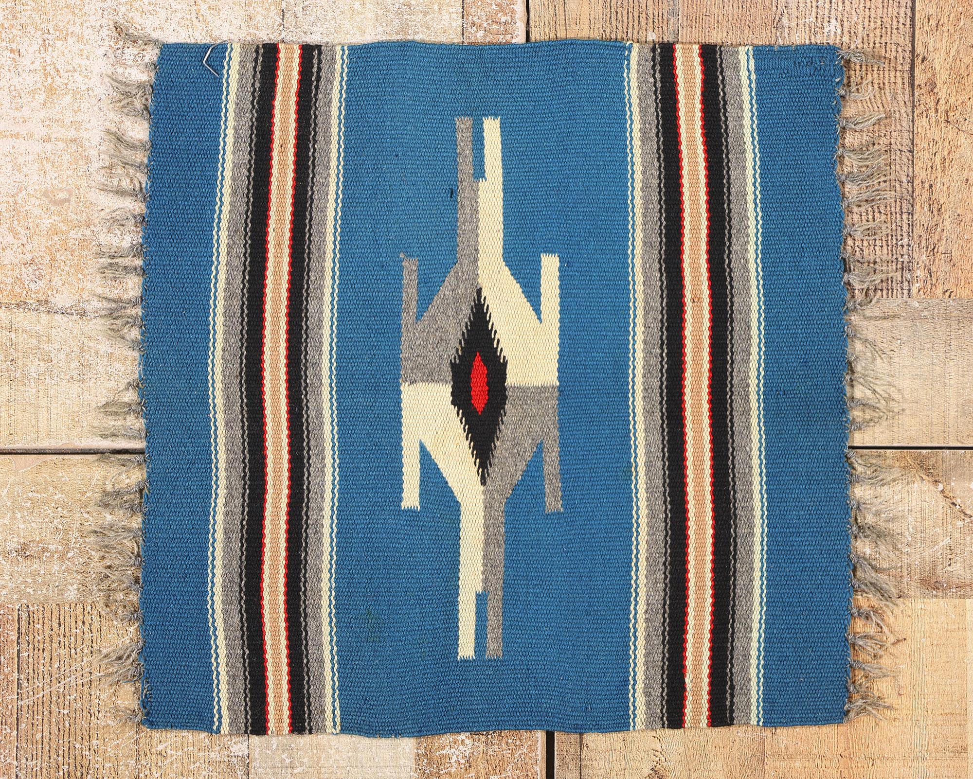 Tapis Chimayo du Nouveau-Mexique de style Navajo des années 1960 en vente 1