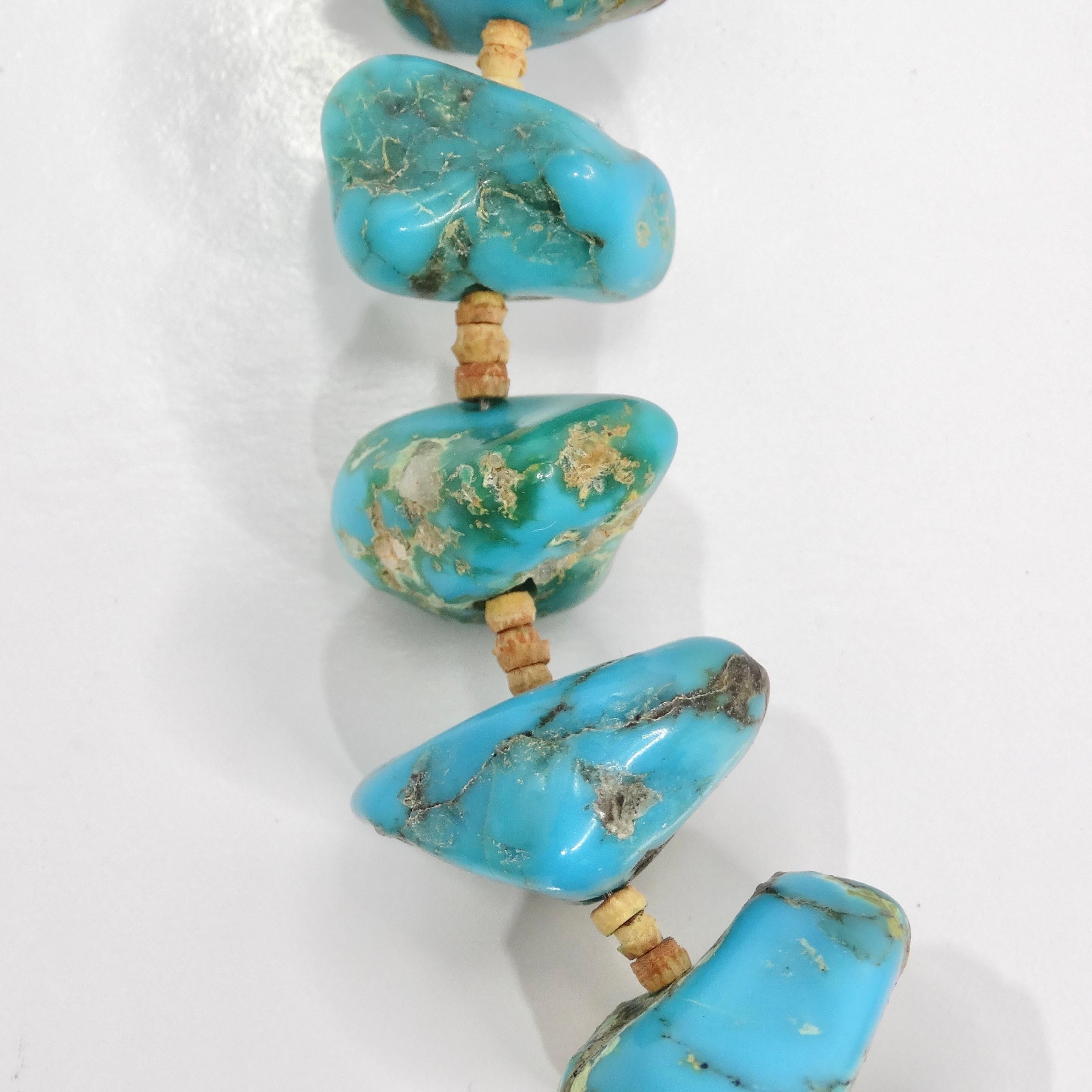 Collier turquoise Navajo des années 1960 Unisexe en vente