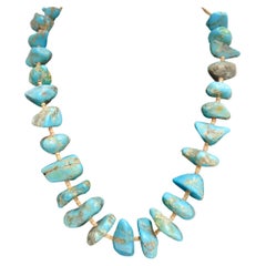 Vintage 1960s Navajo Turquoise Necklace