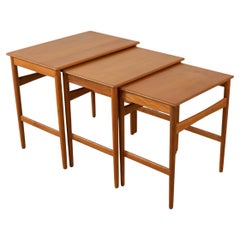 1960s nesting tables, Hans J. Wegner