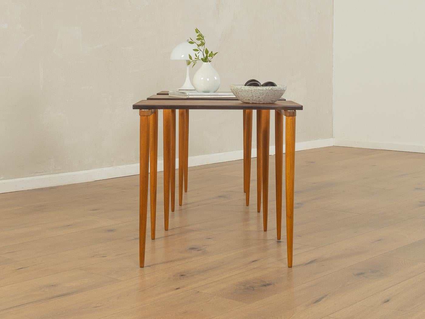 Scandinavian Modern 1960s nesting tables, Opal Möbel For Sale