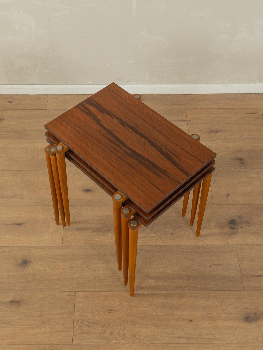 1960s nesting tables, Opal Möbel In Good Condition For Sale In Neuss, NW
